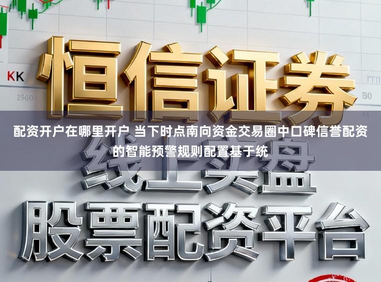 配资开户在哪里开户 当下时点南向资金交易圈中口碑信誉配资的智能预警规则配置基于统