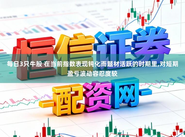 每日3只牛股 在当前指数表现钝化而题材活跃的时期里,对短期盈亏波动容忍度较
